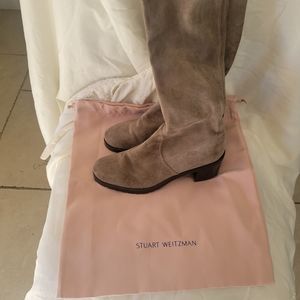 Stuart Weitzman Tan Heeled Boots